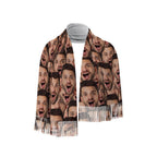 Women Scarf Imitation Cashmere Tassel Scarves Custom Gift for girlfriend personalized gift unique design