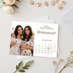 Personalized Bridesmaid Proposal Card Will You Be My Bridesmaid Wedding Date Card