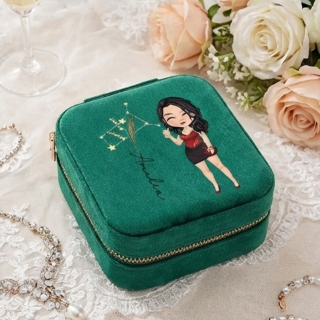 pink jewelry box personalized gift for best friend