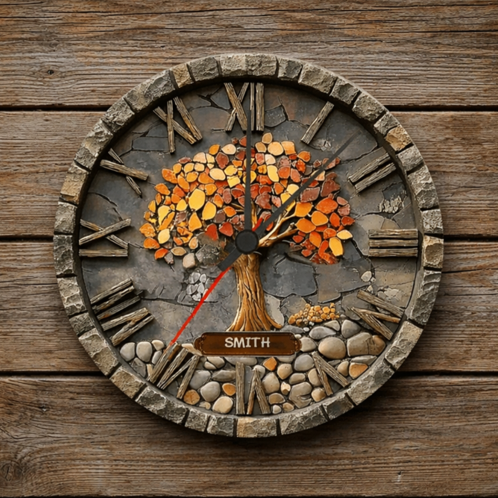 custom photo personalized home timepiece keepsake as a christmas gift
