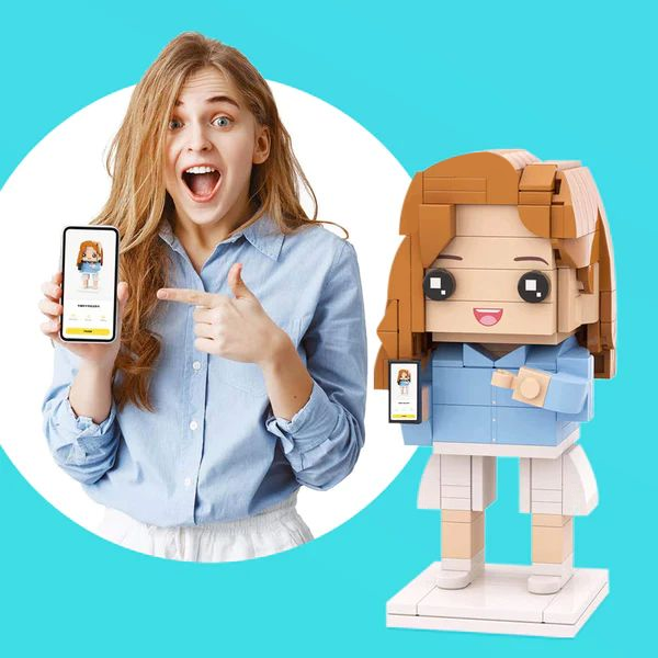 personalized brick figure gift for daughter birthday product photo