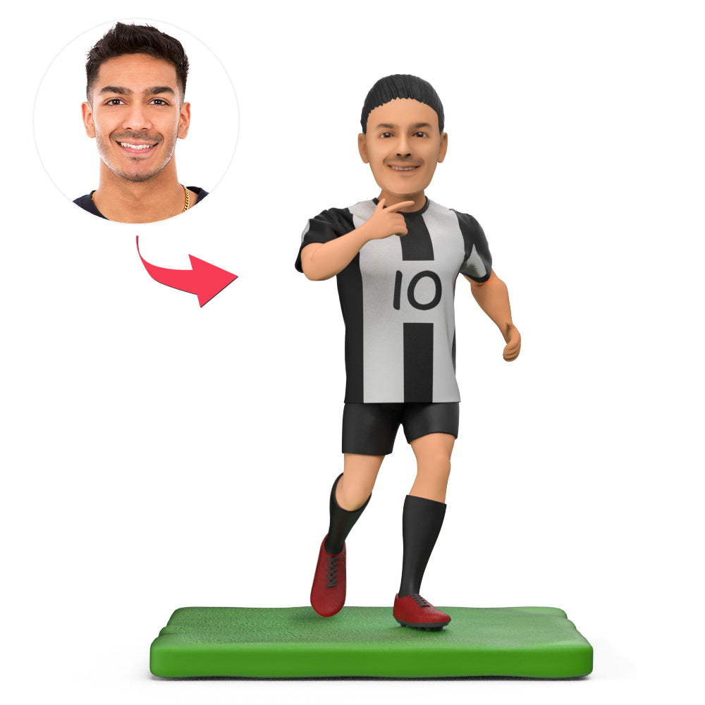 Soccer Stars Argentina Dybala Jersey Celebrates Scoring Custom Bobblehead With Engraved Text