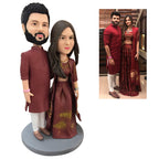 custom bobble head keepsake full character personalized mini figure pet lover fully front view
