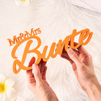 Personalized 3D Print With Your Last Name Mr & Mrs Family Name Wedding Decor Gifts