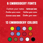 Personalized Christmas Stocking with Name Embroidery Christmas Stockings Decoration