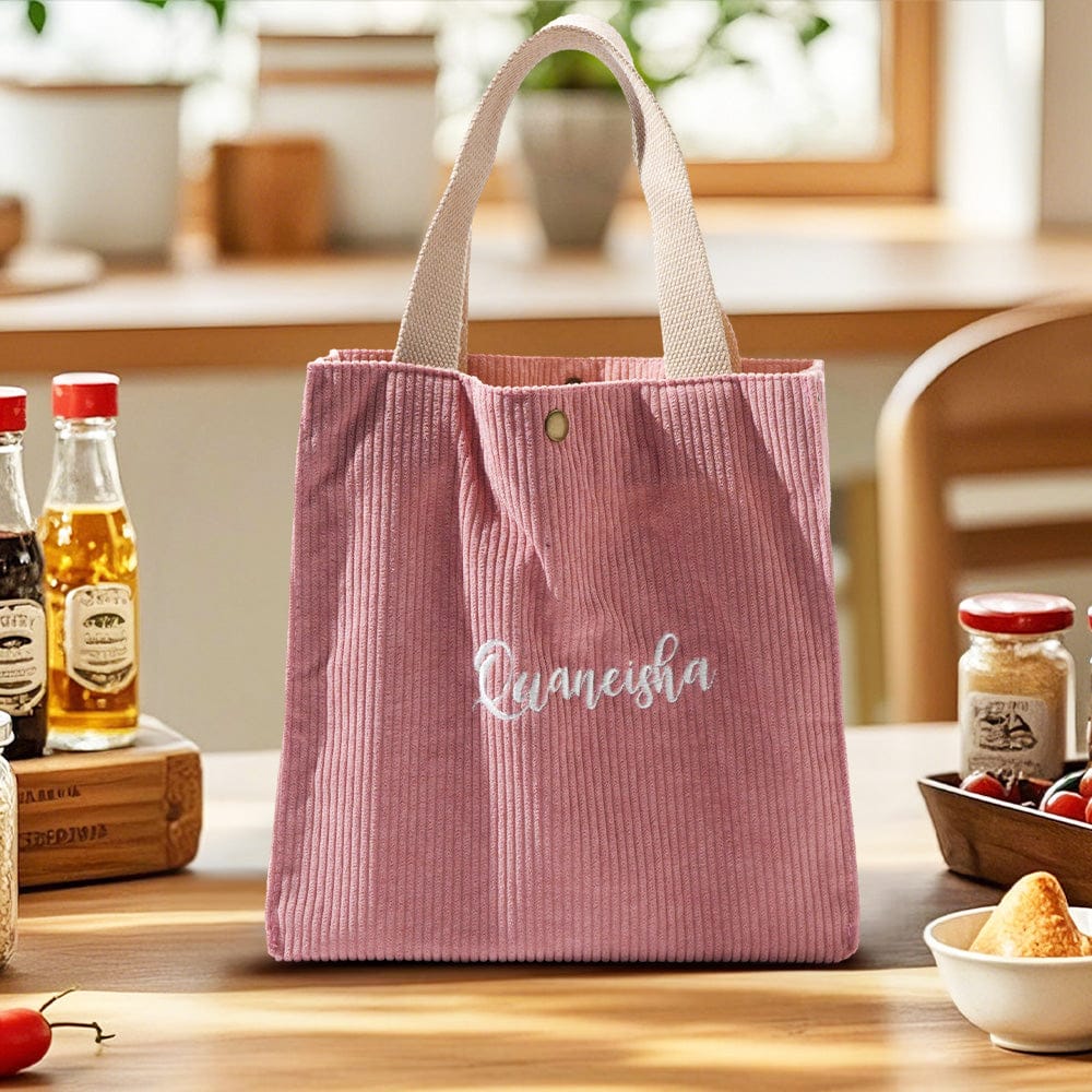lunch bag gift for daughter custom name back to school close up