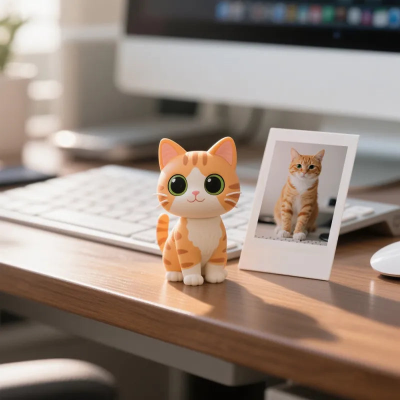 Custom Made 3D Mini Figure Office Desk Figurine Based on Your Picture Cute and Professional Style