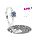 I Love You in 100 Languages Custom Projection Ring Women's Ring S925 Silver