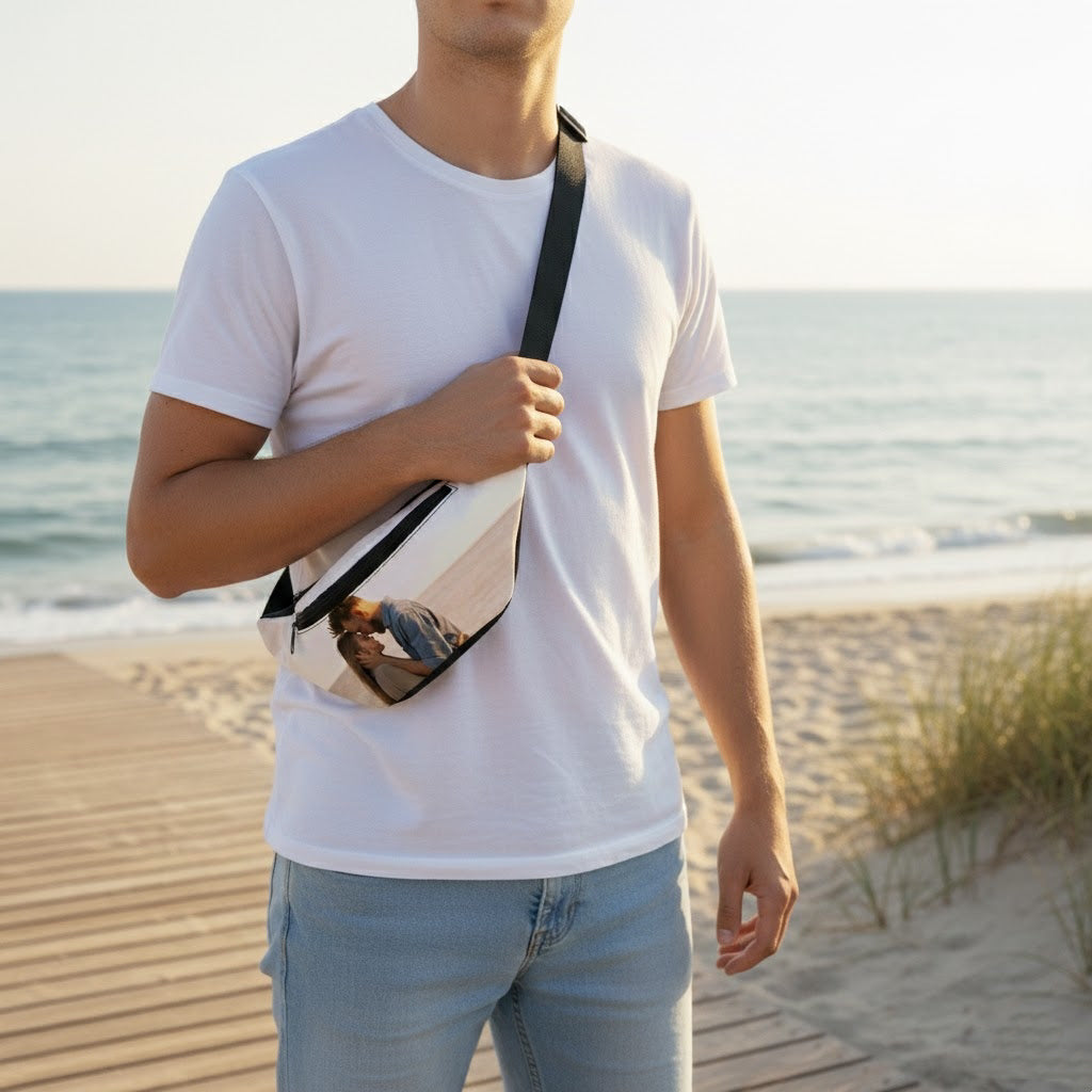 Custom Photo Adjustable Waist Bag Valentine’s Day Gift Travel Storage