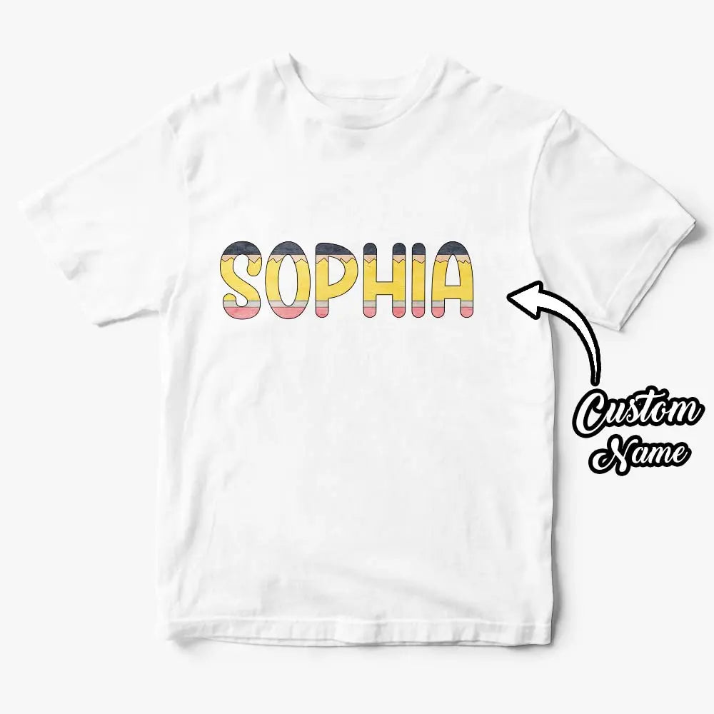 shirt custom name gift for daughter back to school gift display
