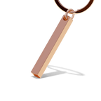 Personalized 3D Bar Keychain Engraved Music Code Key Chain