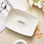 Custom Name Plate Personalized Engraved Tableware Plate
