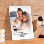 Custom Poster Keychain With Text Photo Movie Poster Plaque Gift For Lover