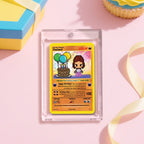Custom Birthday Poke Card – Create Your Own Cartoon Character Personalized Text Game Card Gift