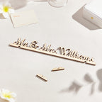 Personalized Mr and Mrs Wood Tabletop Wedding Sign Keepsake Wedding Table Decor