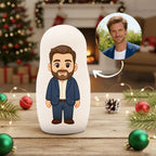 (5 Working Days Production) Personalized Portrait Nesting Doll Custom Photo Family Portrait Preview Cartoon Style Gift Photo Christmas Gift