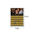 Personalised Scratch off Bucket list Custom Scratch off Poster Wedding Gift for Couple