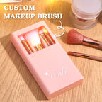 Personalized Engraved Makeup Brush Set – Customizable Beauty Essentials for Flawless Application