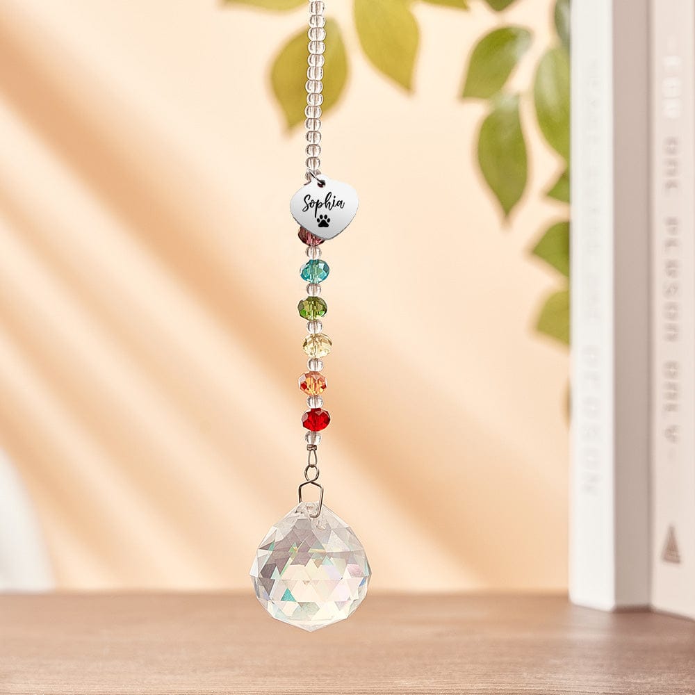 window hanging dog memorial keepsake