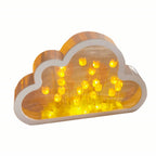 DIY Cloud Tulip Mirror Night Light Simulation Flower Bedroom Sleeping Table Lamp