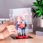 bobblehead gifts fun tribute someone special figurine character dustproof clear acrylic close up