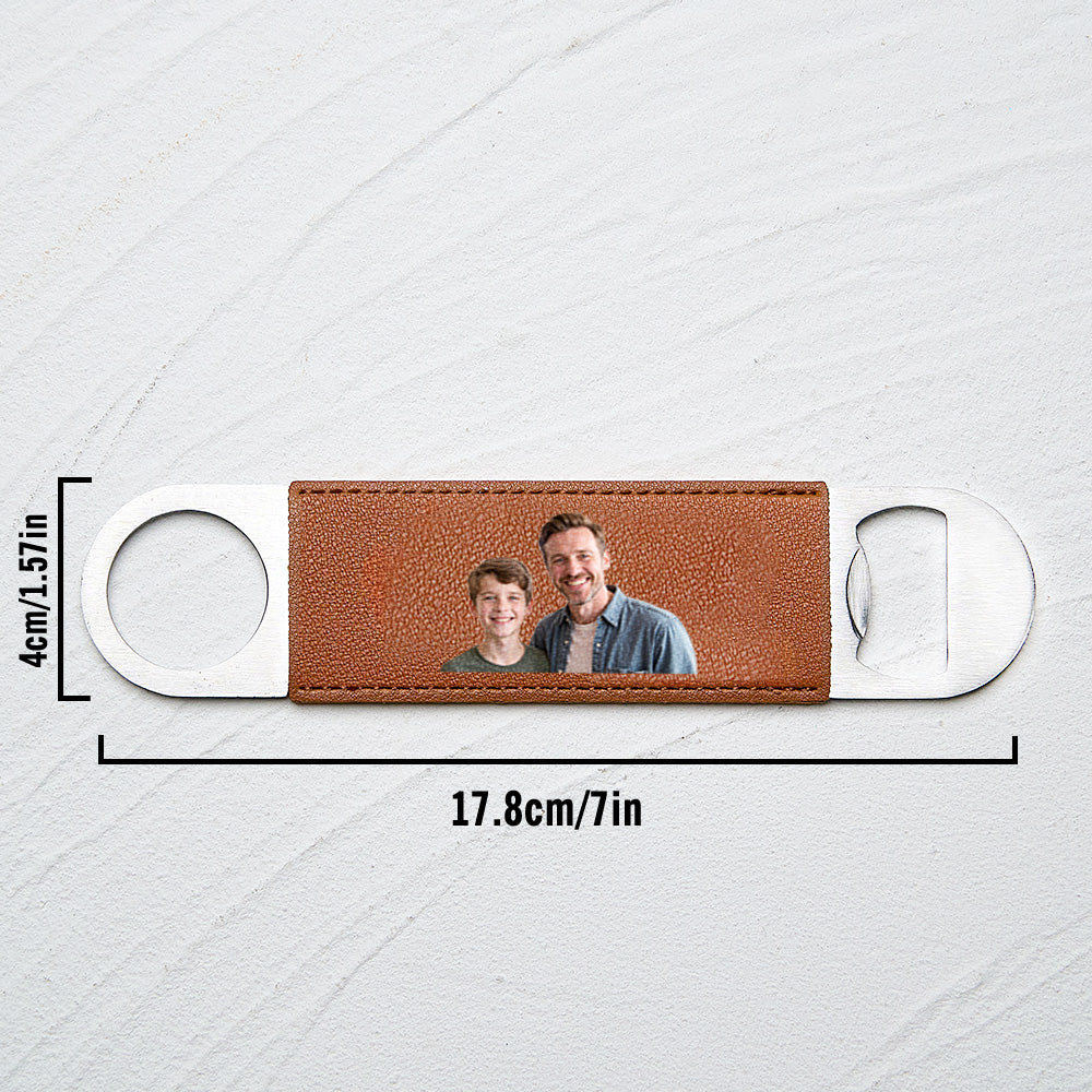 Custom Photo Bottle Opener – Groomsmen Gift, Best Man Keepsake, Personalized Wedding Favor