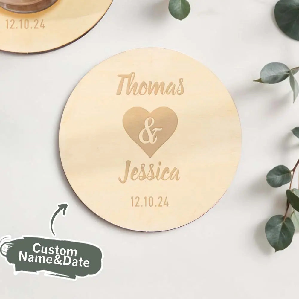 Personalized Coaster Wedding Party Favors