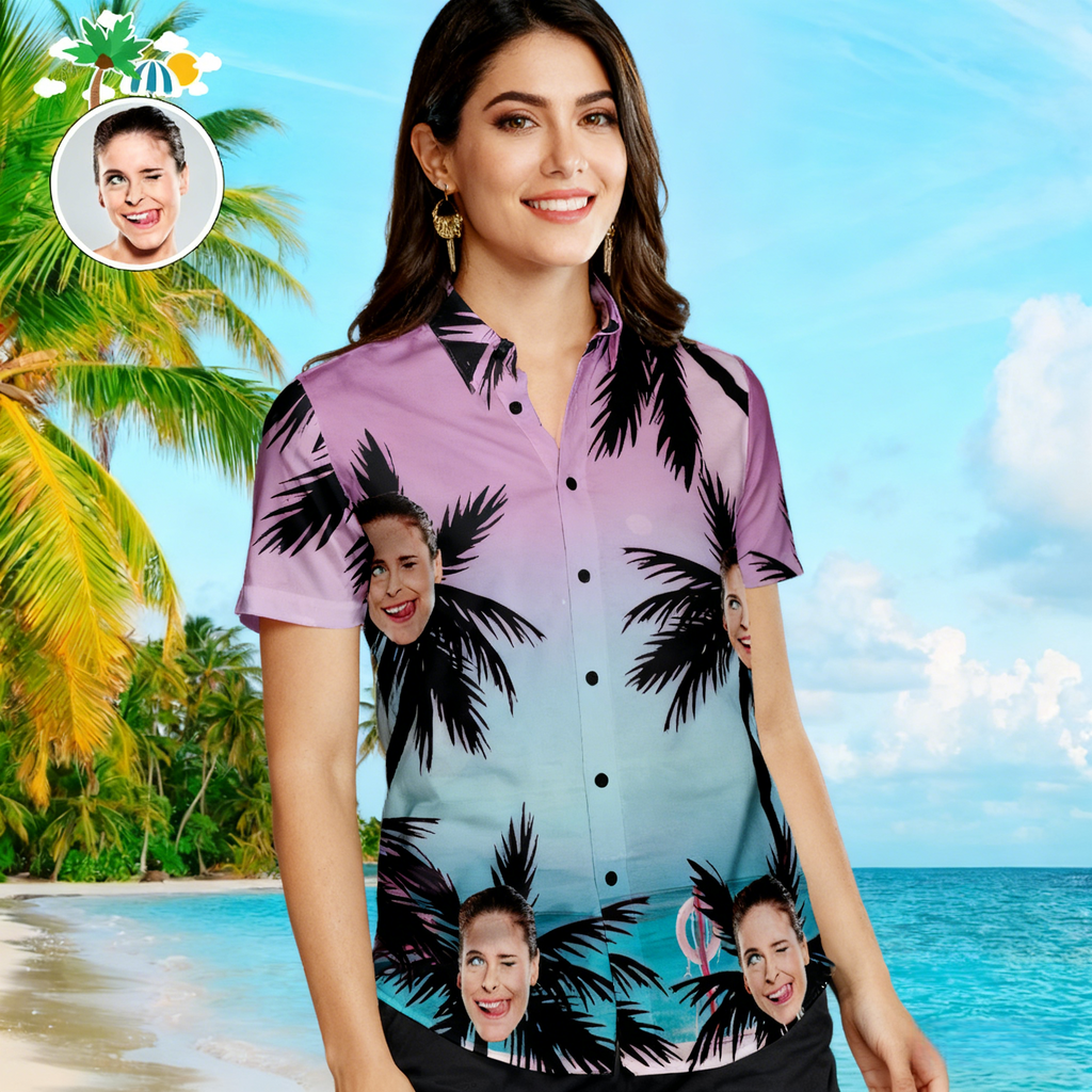 hawaiian shirt personalized photo vacation ready gift for boyfriend