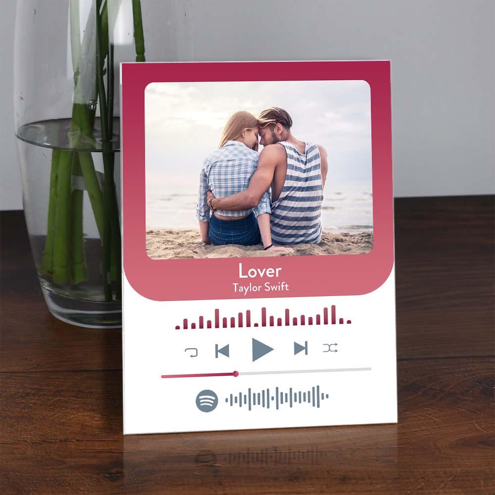 custom Music Photo Glass Plaque Fashion Plaque Home Decor Gift For Him
