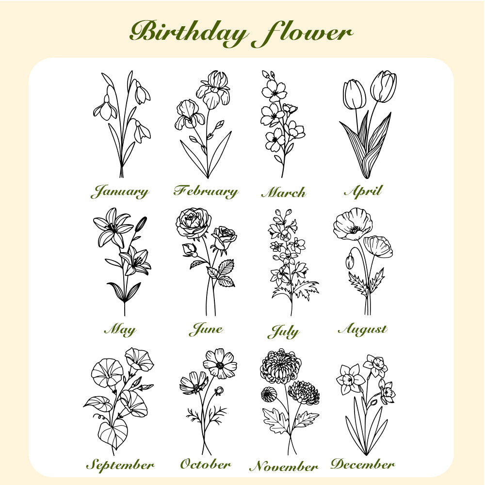 Personalized Birth Flower Waterproof Bottle Carrier Bag for 40oz Stanley Tumbler Gift for Her