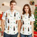 Custom Face Hawaiian Shirt Funny Pet's Photo Christmas Shirt Gift For Men