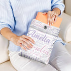 Personalized Name Book Cover with Pocket Book Cover Protector Gift for Book Lover