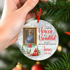 personalized photo with name ornament acrylic memorial design