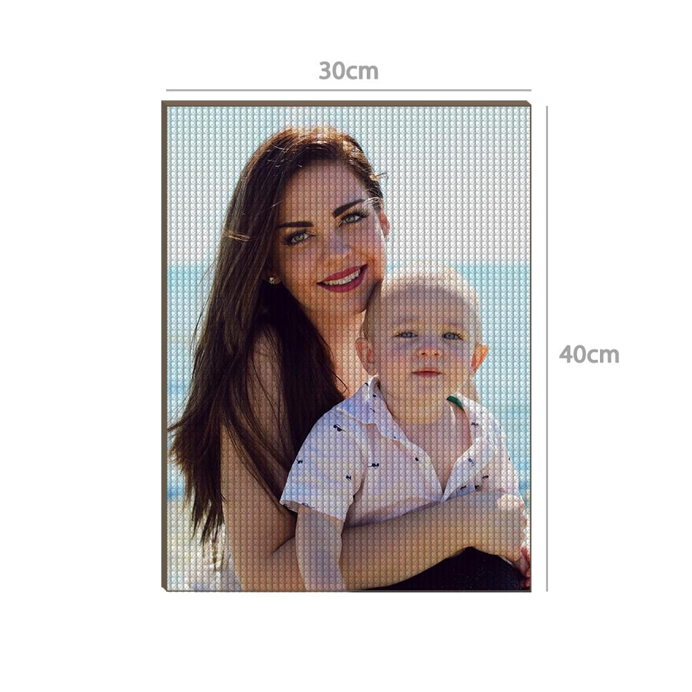 Pintura de diamantes 5D personalizada sin marco - 7 colores