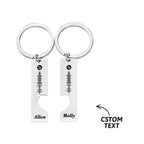 Best Gift For Friend 2 Personalized Music Code Keychain | Heart Cut Out Keychain