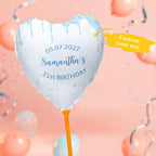 Custom Name Birthday Glitter Balloons for Birthday Party Decorations