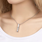 Collar con proyección de barras de código musical escaneable personalizado