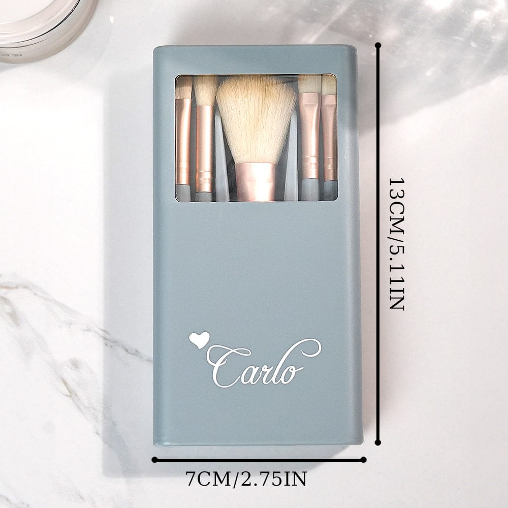 Personalized Engraved Makeup Brush Set – Customizable Beauty Essentials for Flawless Application