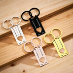 2pcs Couple Drive Safe Keychains Personalized Text Keychain Customized Products Valentines Day Anniversary Gift for Boyfriend