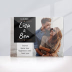 Custom Photo And Name Glass Plaque