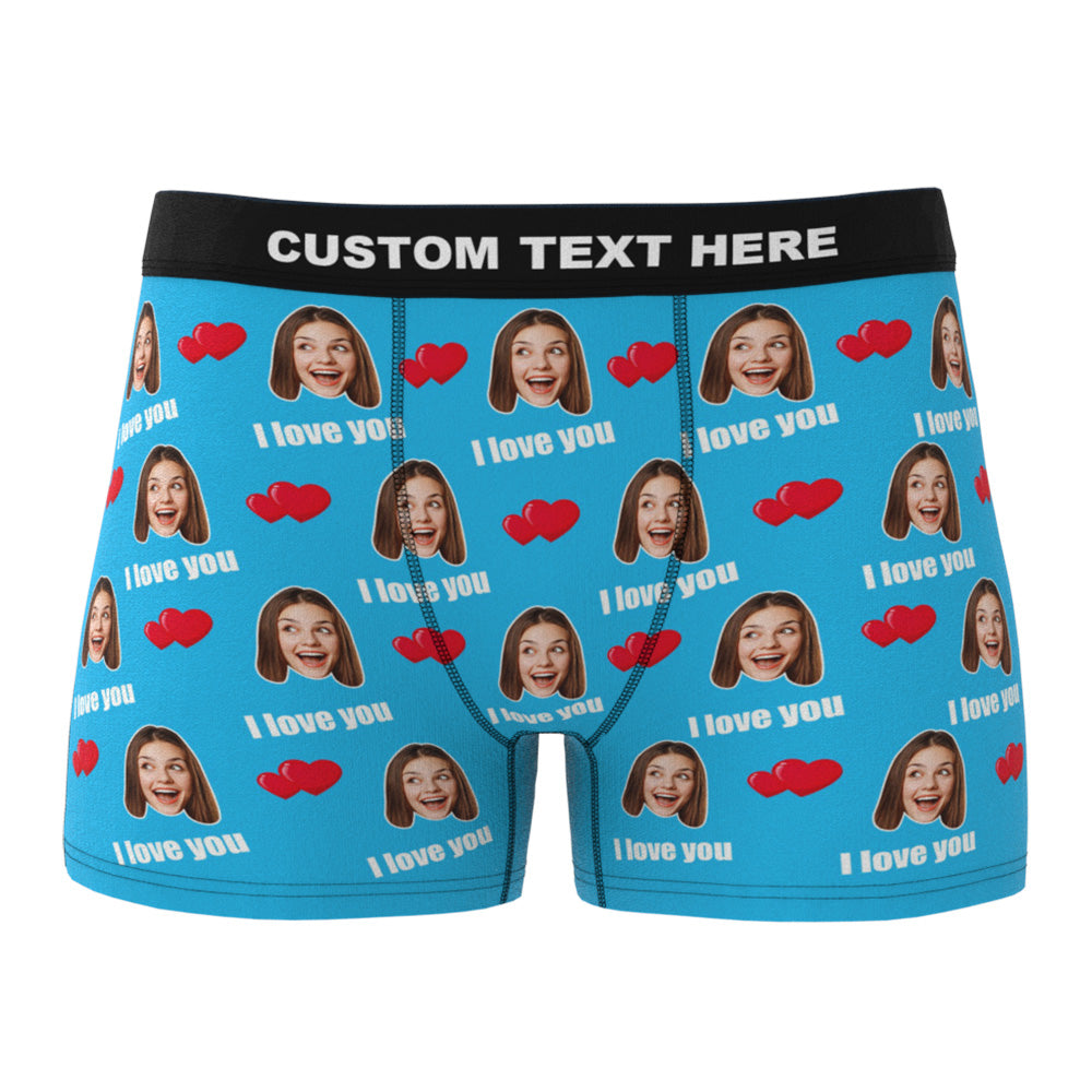 personalized face photo boxer shorts gift for boyfriend