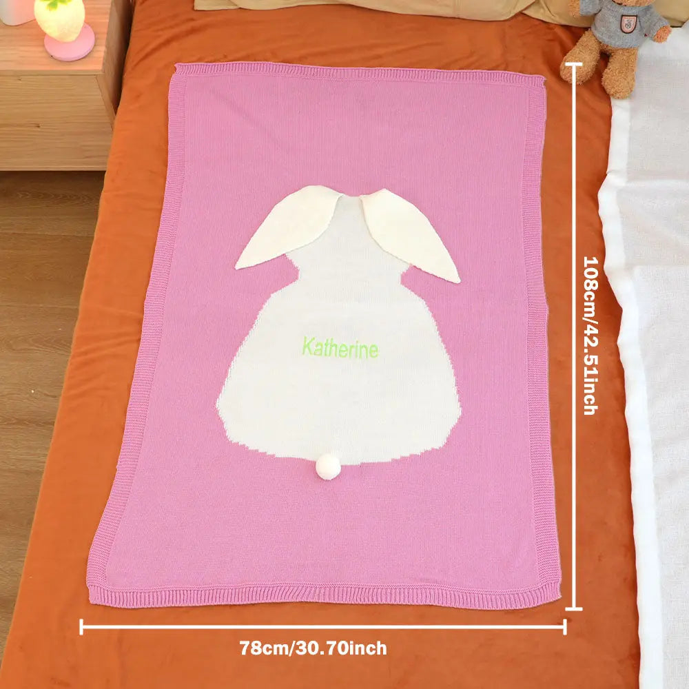 custom name blanket gift for daughter cozy nights lifestyle view