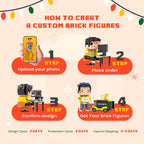 Customized Head Female Golfers Figures Small Particle Block Toy Customizable Brick Art Gifts