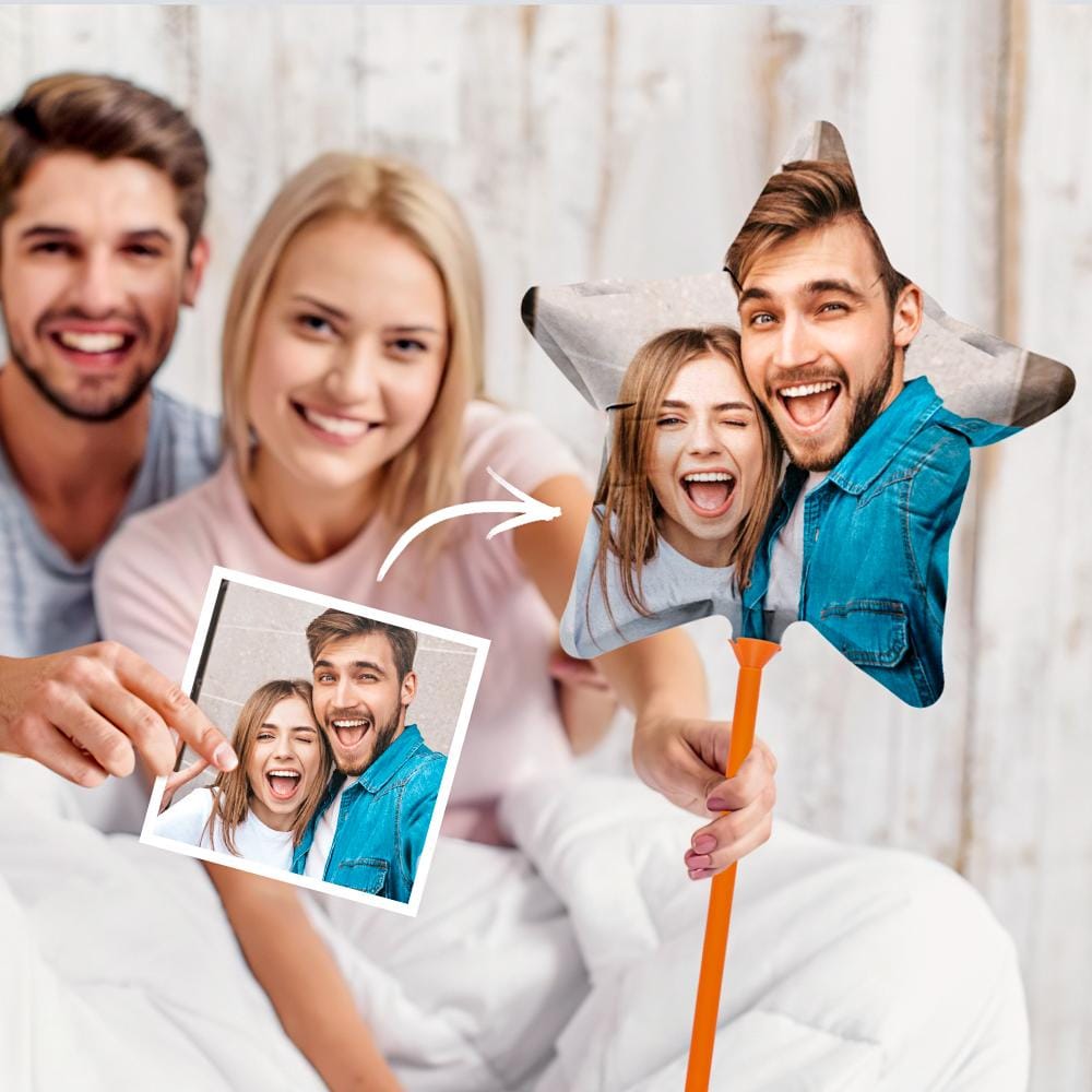 Custom Star Balloons With Photo for Party Decorations Supplies