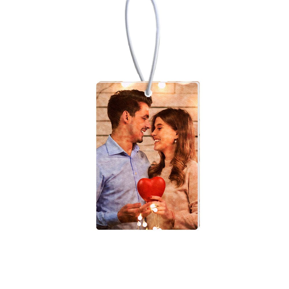 Custom Photo Car Air Freshener Rearview Mirror Ornament Air Freshener for Couple