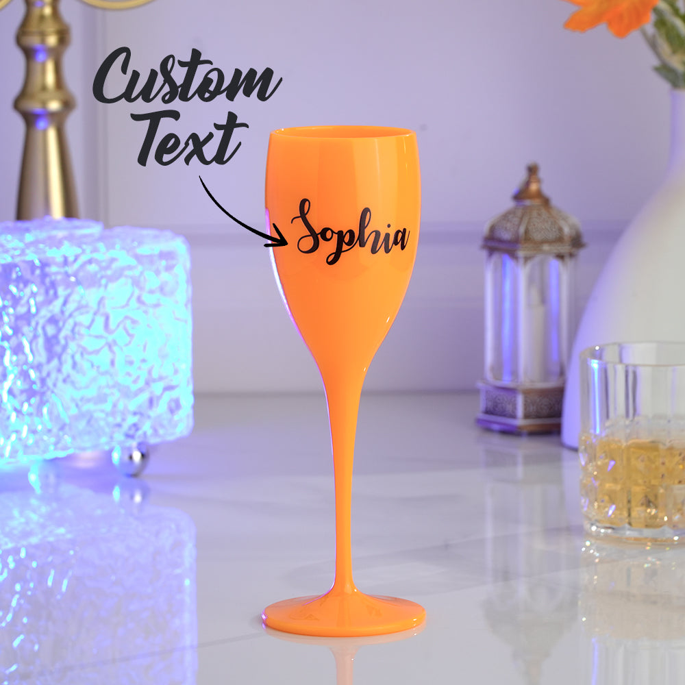 custom champagne toasting flutes birthday bachelorette bridal favors her detail view