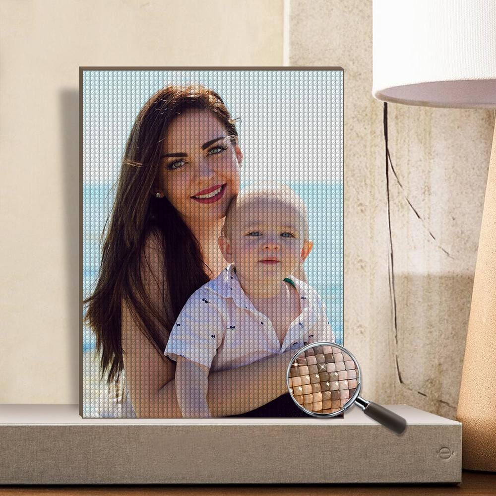 Pintura de diamantes 5D personalizada sin marco - 7 colores