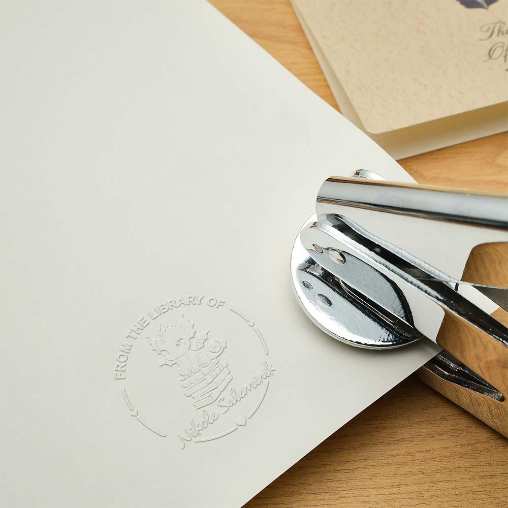 Custom Text Handheld Steel Stamp Seal - Personalized Marking Tool