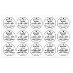 Personalized Thank You Transparent Stickers Round Wedding Birthday Favor labels for Gifts