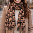 Women Scarf Imitation Cashmere Tassel Scarves Custom Gift for girlfriend personalized gift romantic style